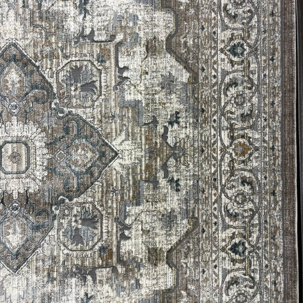 Turkish Bohemian Marrakech Rug F0560A beige white Size 120*170