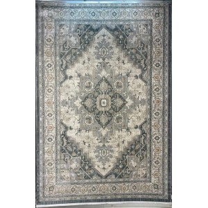 Turkish Bohemian Marrakech Rug F0560A blue white Size 150*220
