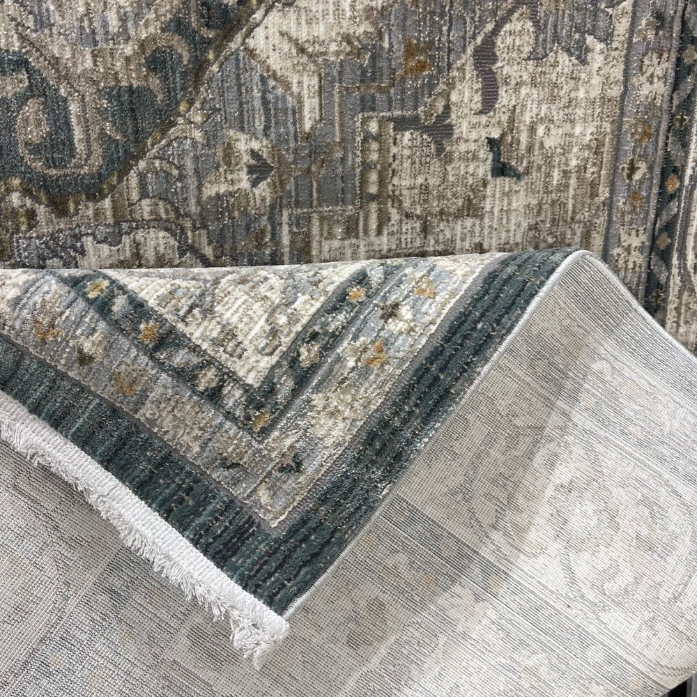 Turkish Bohemian Marrakech Rug F0560A blue white Size 150*220