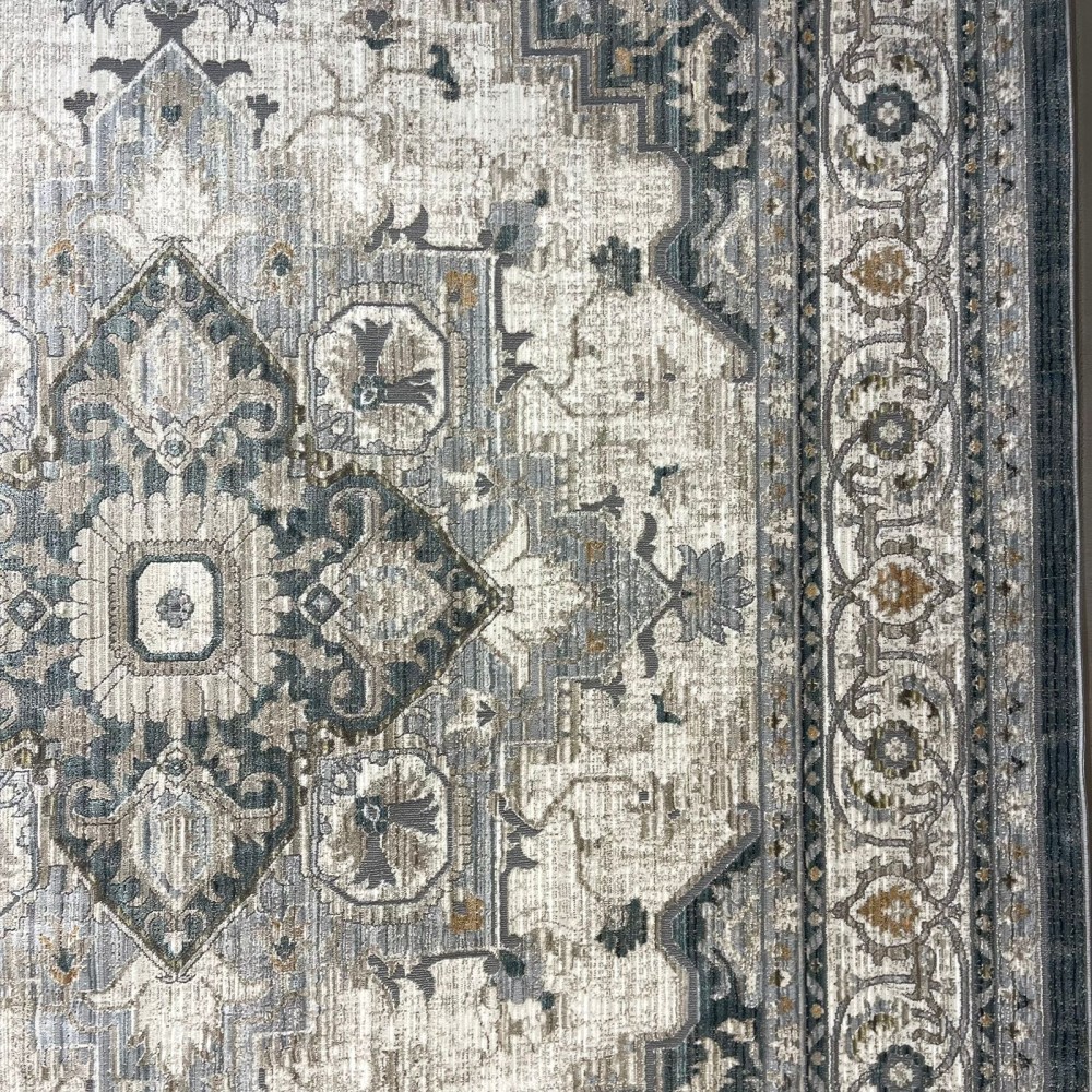 Turkish Bohemian Marrakech Rug F0560A blue white Size 150*220