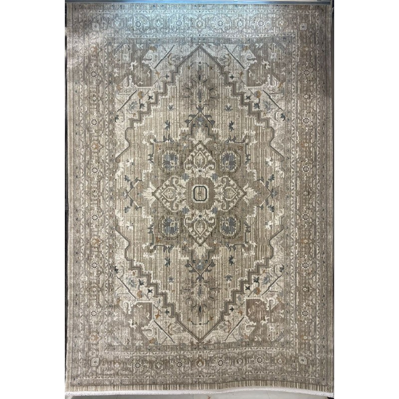 سجاد بوهيمي تركي مراكش F0560A كريم ابيض مقاس 250*350