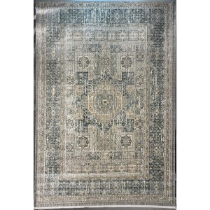 Turkish Bohemian Marrakech Rug X0752A white blue Size 120*170