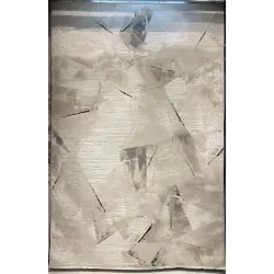 سجاد تركي برل 42816A كريم اسود مقاس 50*80