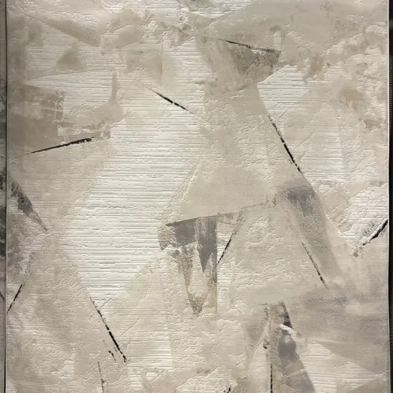 سجاد تركي برل 42816A كريم اسود مقاس 50*80