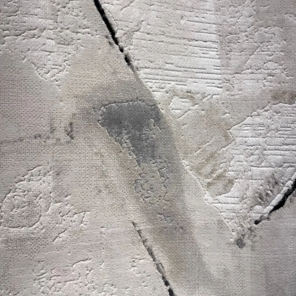 سجاد تركي برل 42816A كريم اسود مقاس 50*80 - سجاد مودرن