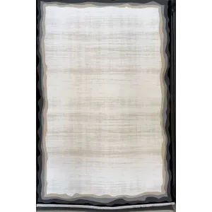 سجاد تركي برل 42818A كريم اسود مقاس 300*400