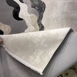 سجاد تركي برل 42819A كريم اسود مقاس 200*300