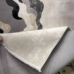 سجاد تركي برل 42819A كريم اسود مقاس 200*300