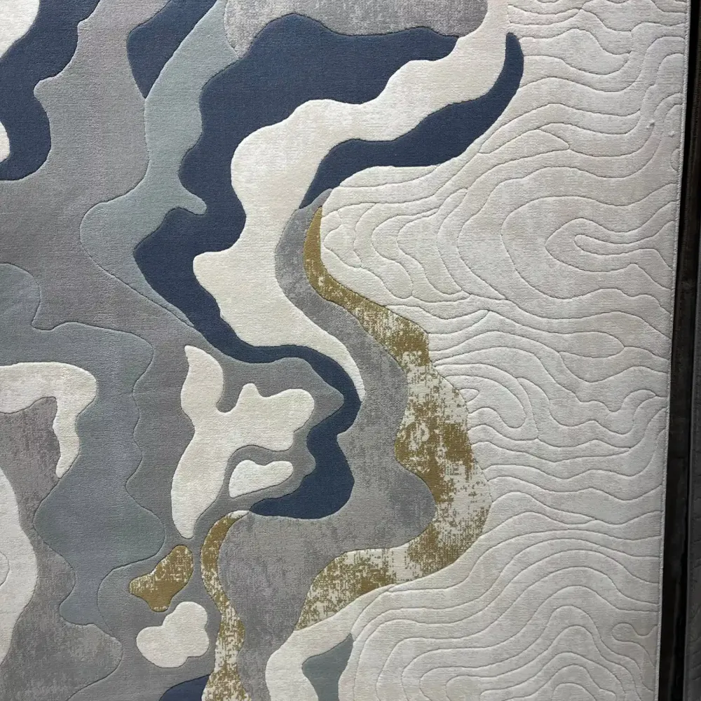 سجاد تركي برل 42819A كريم اخضر مقاس 50*80