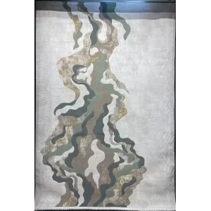 سجاد تركي برل 42819A كريم اخضر مقاس 50*80