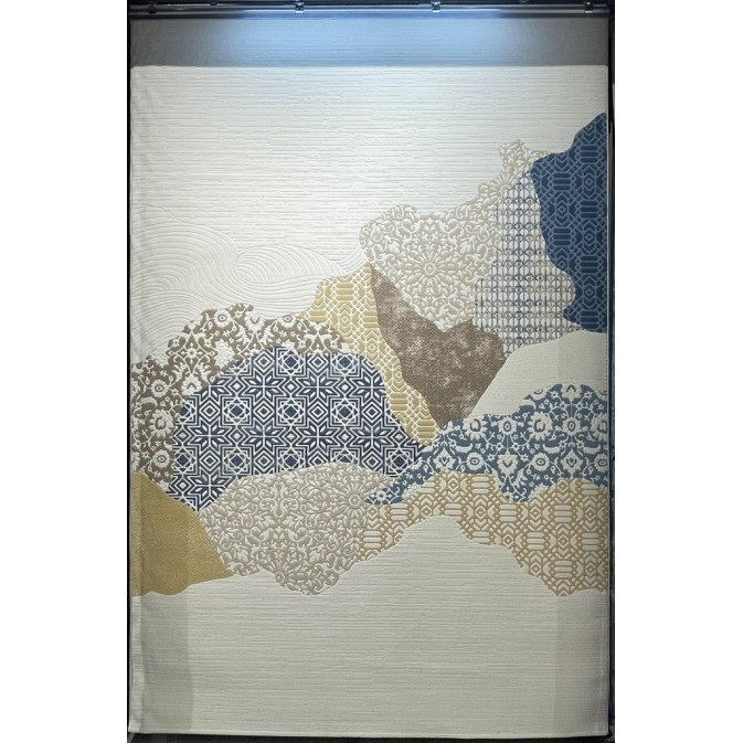 سجاد تركي محتشم 0109A كريم سماوي مقاس 250*350