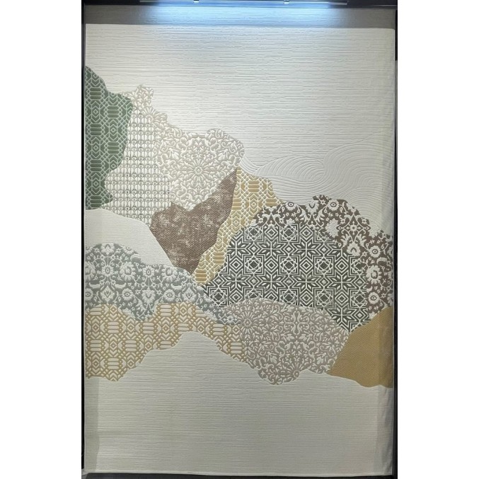 سجاد تركي محتشم 0109A كريم اخضر مقاس 200*300