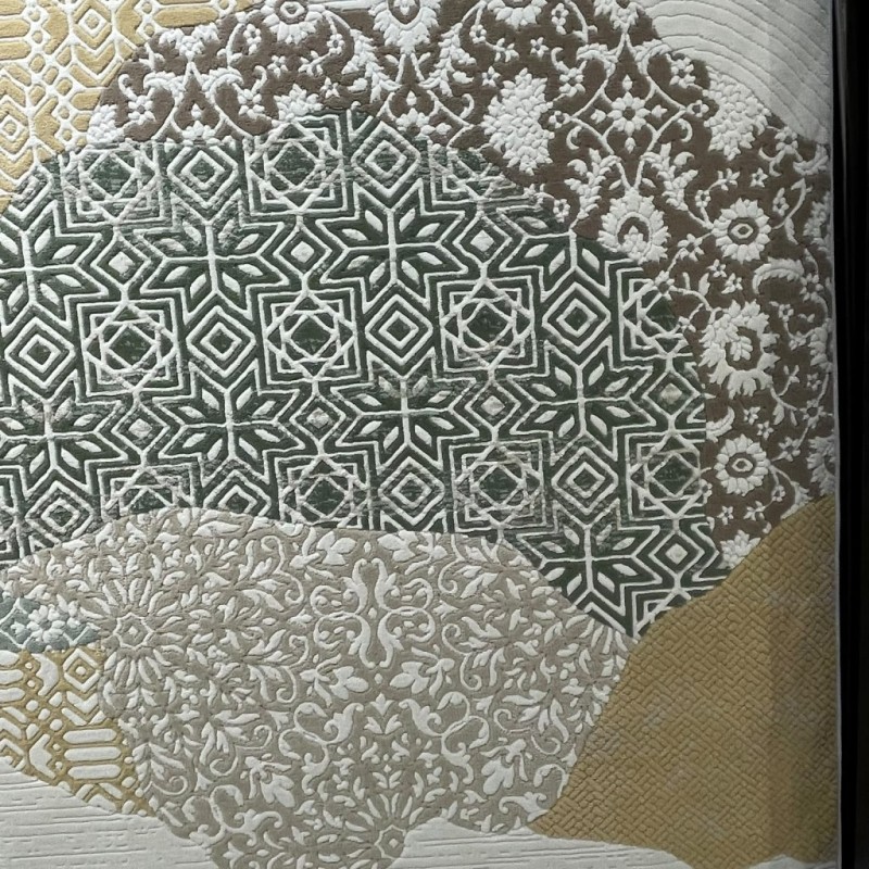 سجاد تركي محتشم 0109A كريم اخضر مقاس 50*80