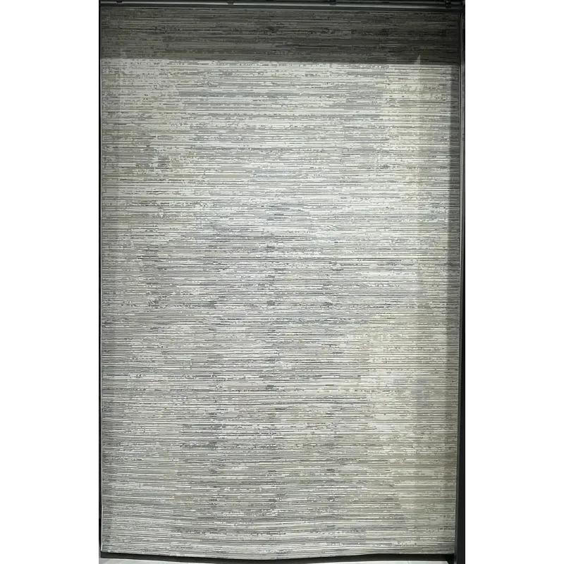 سجاد تركي محتشم 9684A كريم رصاصي فاتح مقاس 50*80 - سجاد مودرن