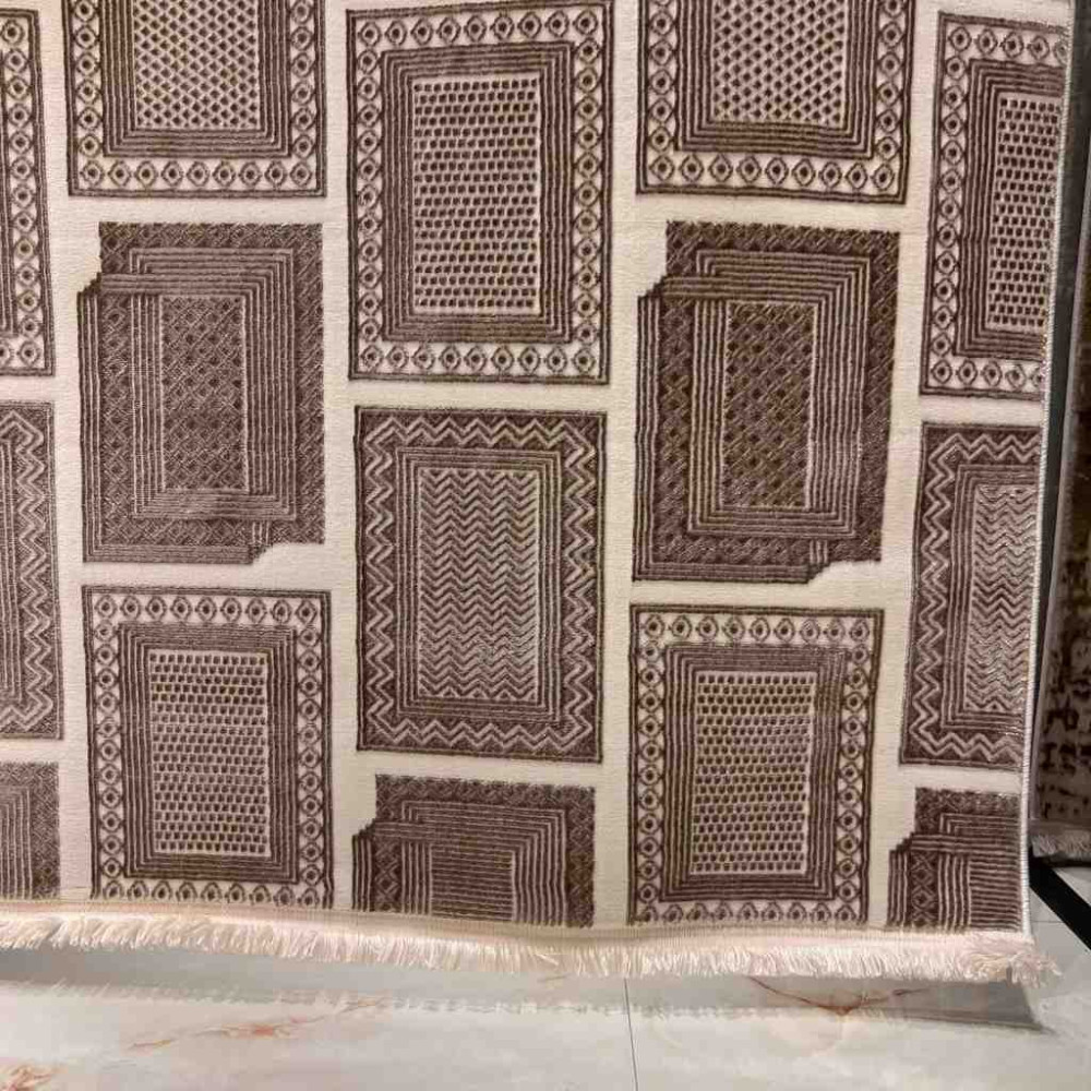 سجاد تركي مودرن فندقي نوفيكس 40383B بيج مقاس 50*80