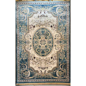 سجاد تركي سوبر انتيك كلاسيك سميك ناعم سماوي مقاس 250*350