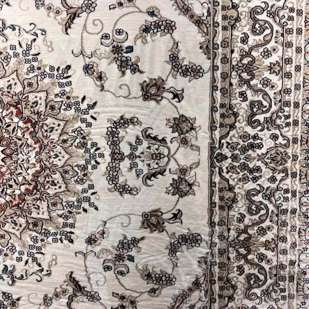 سجاد تركي سوبر شيراز P7242 كريم مقاس 120*170
