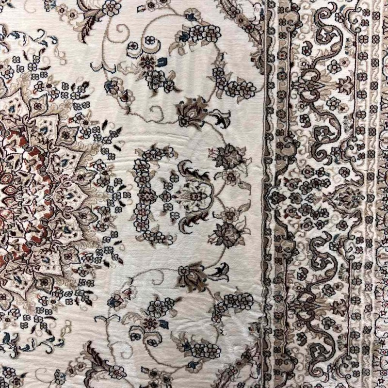 سجاد تركي سوبر شيراز P7242 كريم مقاس 120*170