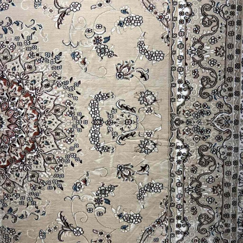 سجاد تركي سوبر شيراز P7242 بيج فاتح مقاس 100*500