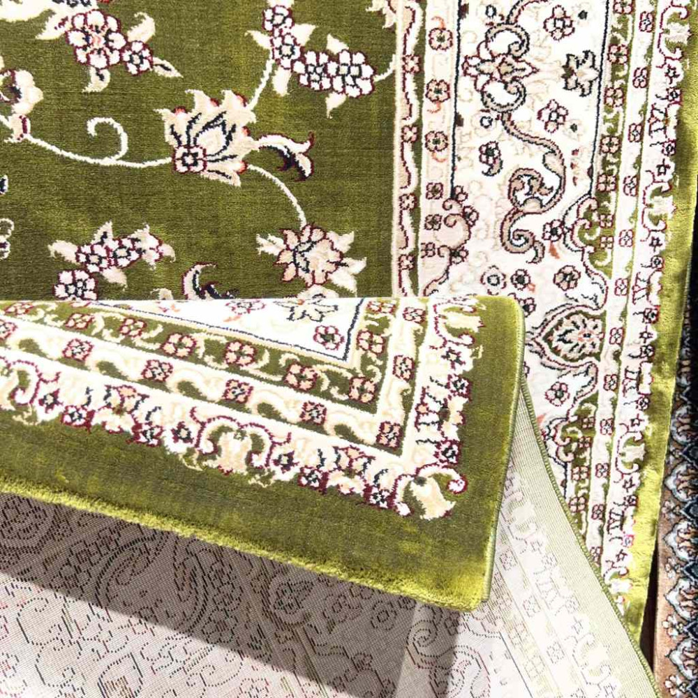 سجاد تركي سوبر شيراز P7242 اخضر مقاس 500*600