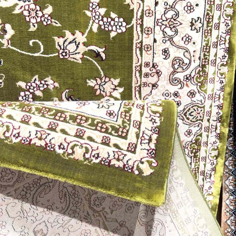 سجاد تركي سوبر شيراز P7242 اخضر مقاس 500*600