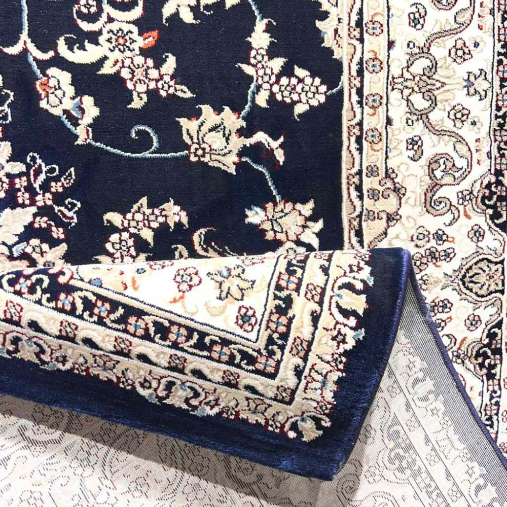سجاد تركي سوبر شيراز P7242 كحلي مقاس 500*600