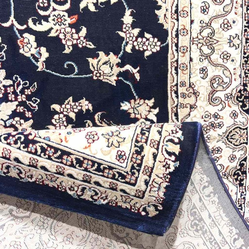 سجاد تركي سوبر شيراز P7242 كحلي مقاس  100*300