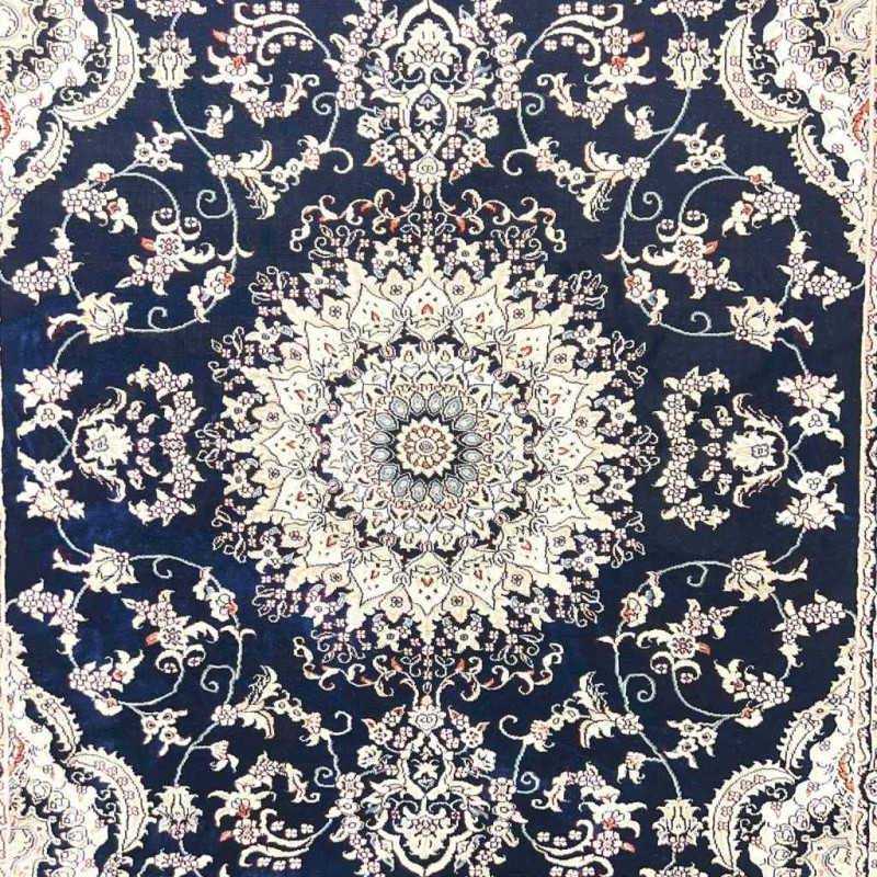 سجاد تركي سوبر شيراز P7242 كحلي مقاس  100*200