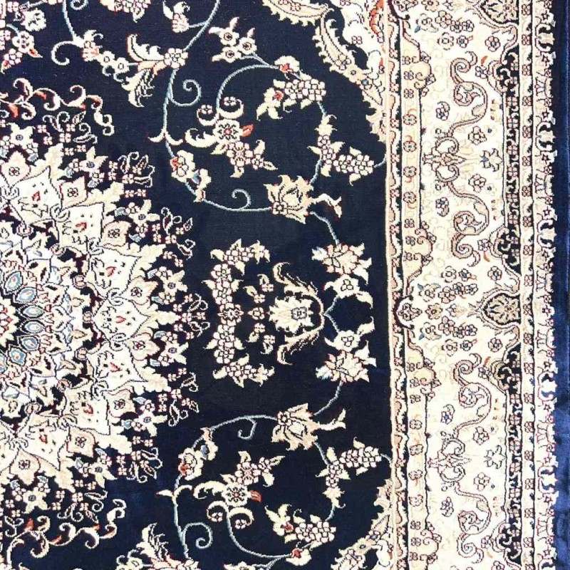 سجاد تركي سوبر شيراز P7242 كحلي مقاس  100*200