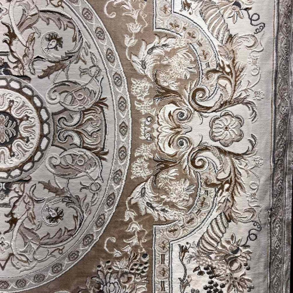 سجاد تركي تاج بلس كلاسيك ملكي قصور سميك ناعم بيج مقاس  50*80