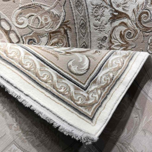 سجاد تركي تاج بلس كلاسيك ملكي قصور سميك ناعم كريم مقاس 250*350