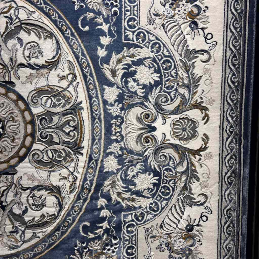 سجاد تركي تاج بلس كلاسيك ملكي قصور سميك ناعم سماوي مقاس 50*80