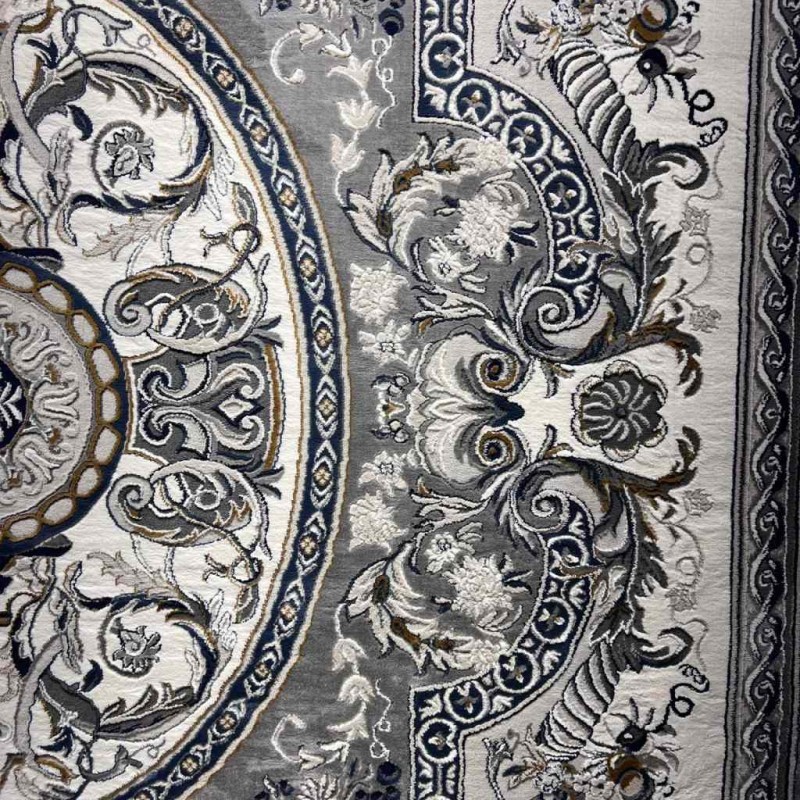 سجاد تركي تاج بلس كلاسيك ملكي قصور سميك ناعم رصاصي مقاس 200*300