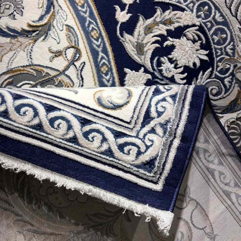 سجاد تركي تاج بلس كلاسيك ملكي قصور سميك ناعم كحلي مقاس 200*300