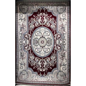 سجاد تركي تاج بلس كلاسيك ملكي قصور سميك ناعم احمر عنابي مقاس 50*80