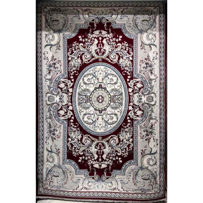 سجاد تركي تاج بلس كلاسيك ملكي قصور سميك ناعم احمر عنابي مقاس 50*80