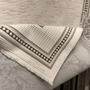 سجاد فورتاكس تركي 41498A كريم اسود مقاس 50*80