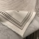 سجاد فورتاكس تركي 41498A كريم اسود مقاس 50*80 - سجاد مودرن