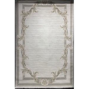 سجاد فورتاكس تركي 41498A كريم اخضر دائري مقاس 300*300