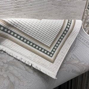 سجاد فورتاكس تركي 41498A كريم اخضر دائري مقاس 300*300