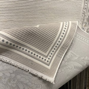 سجاد فورتاكس تركي 41498A كريم رصاصي مقاس 400*600