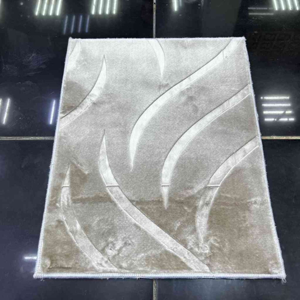 موكيت صيني عانم نقشه مقلم رصاصي فاتح  12 100*100