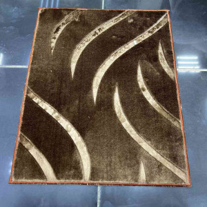 موكيت صيني عانم نقشه مقلم بني 13 100*100