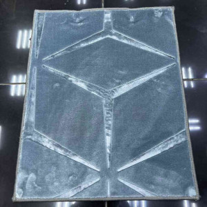 موكيت صيني عانم نقشه مرسديس ازرق فاتح  18 100*100