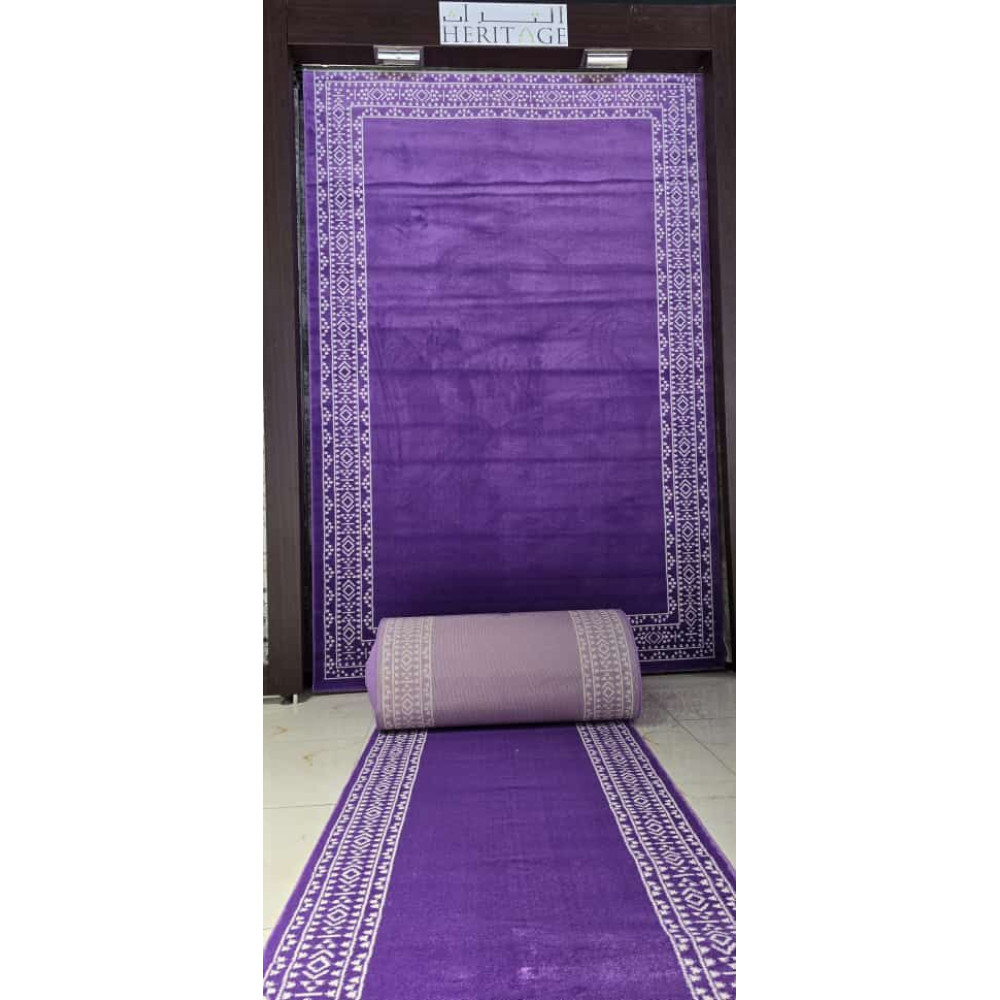 سجاد ملكي المراسيم الخزامي تركي برواز لون موف 300*400