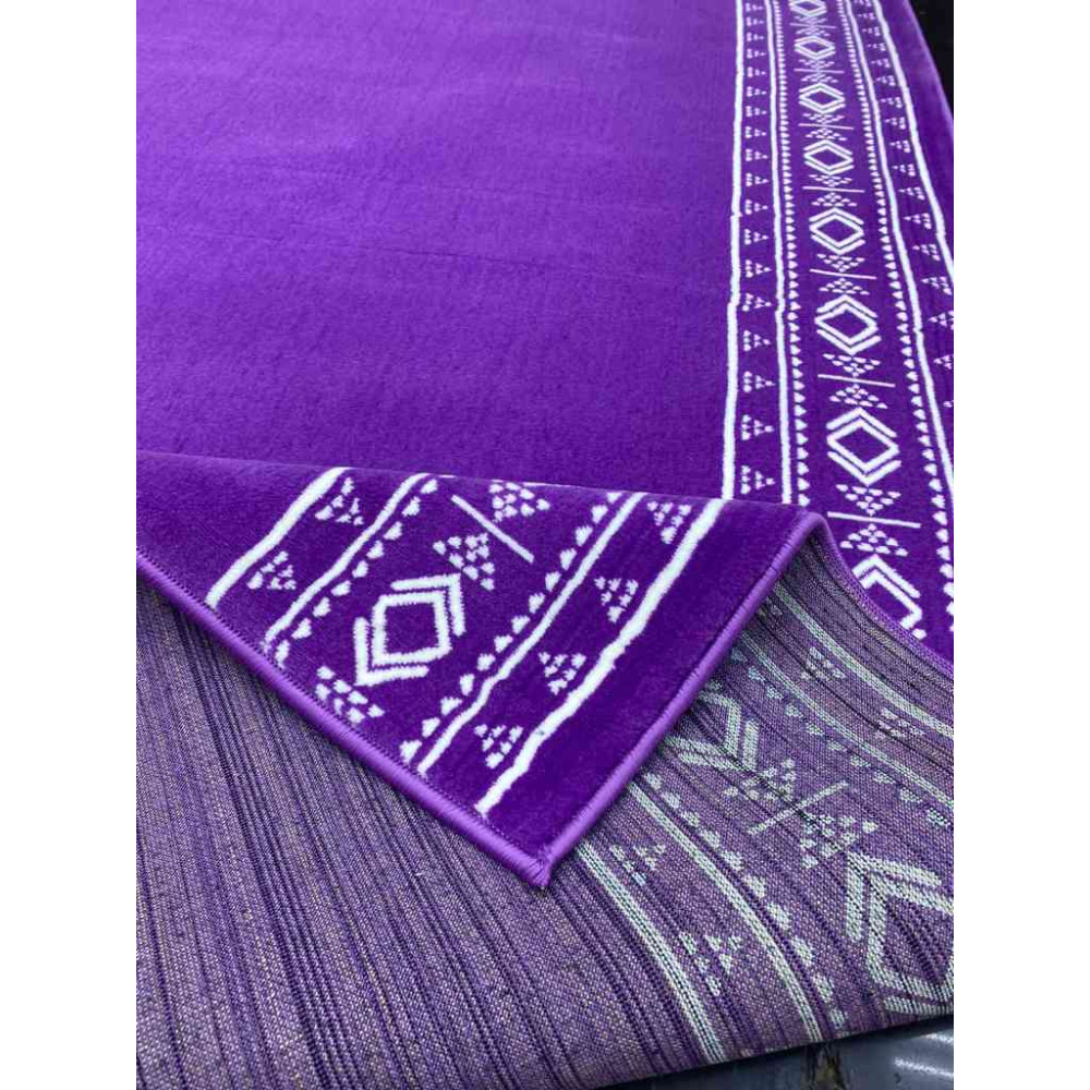 سجاد ممر ملكي مراسم الخزامي برواز لون موف 100*125 سجاد ممر ملكي مراسم الخزامي برواز لون موف 100*125