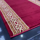 ممر ملكي رسمي اكريليك خيط مبروم فرش درج برواز لون احمر عرض 100 سم