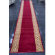 ممر ملكي رسمي اكريليك خيط مبروم فرش درج برواز لون احمر عرض 100 سم