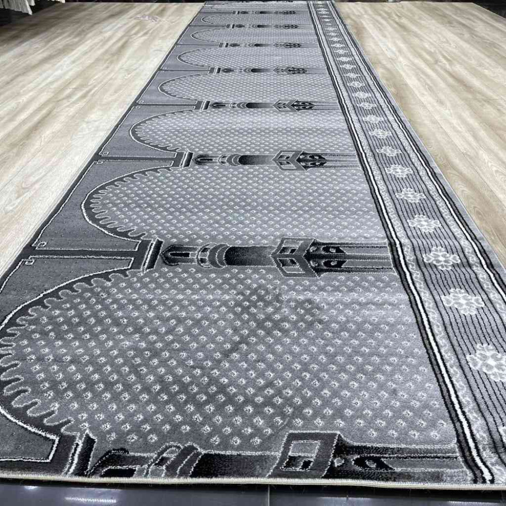 سجاد صلاة محراب تركي SC116 رصاصي مقاس 125*500 سجاد صلاة محراب تركي SC116 رصاصي مقاس 125*500