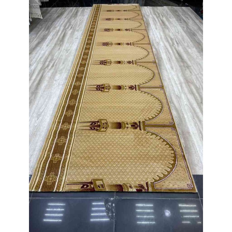 سجاد صلاة محراب تركي SC116 بيج مقاس 125*1000